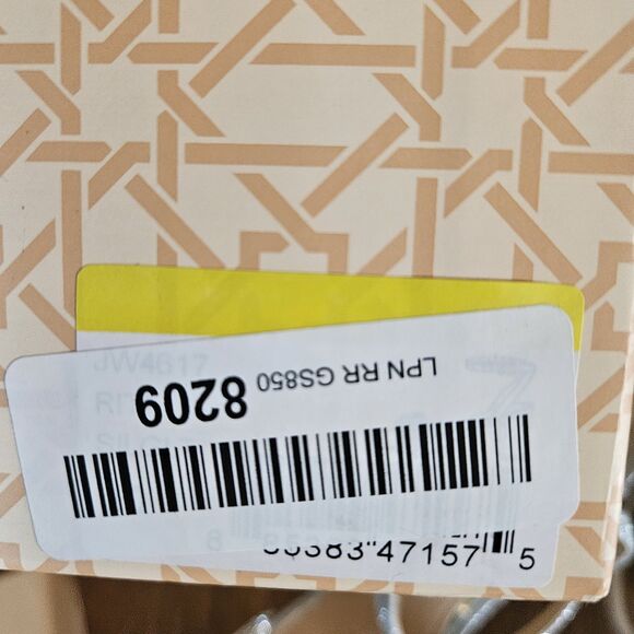 Badgley Mischka Silver Jewel Block Heel Sandals Rita Style Women’s 10 Shoe - Picture 6 of 7